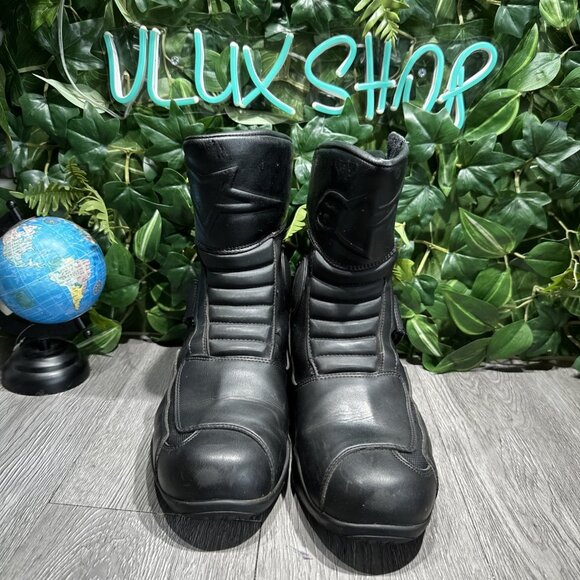 Alpinestars Stella Valencia Black Leather Mid Waterproof Motorcycle Boots Siz 43 main image 9